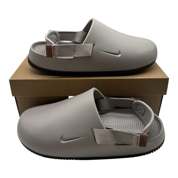 Nike Calm Mule NA Shoes Mens Sz 12 College Grey Slides Clogs Sandals FD5130-005 - Picture 1 of 11